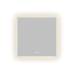 Atlantic badkamerspiegel Maeva met verlichting vierkant 60 x 60 cm chroom