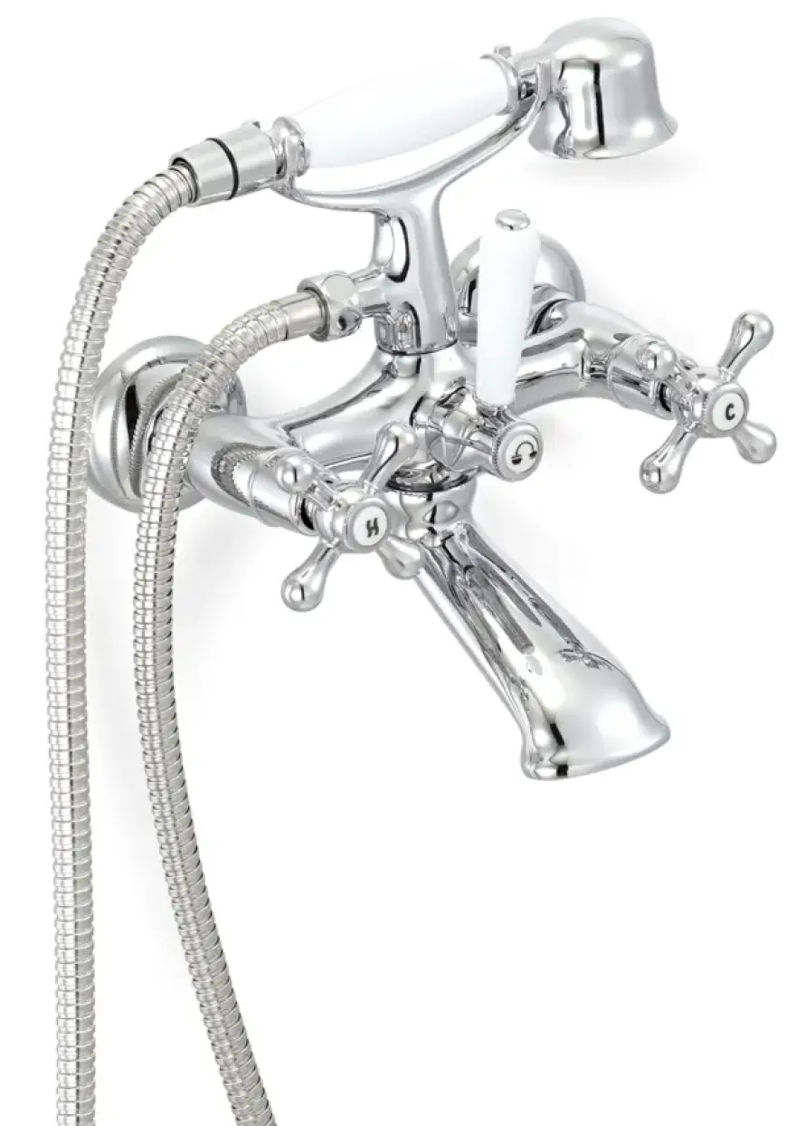 Atlantic badkraan Louise met handdouche chroom 15 cm