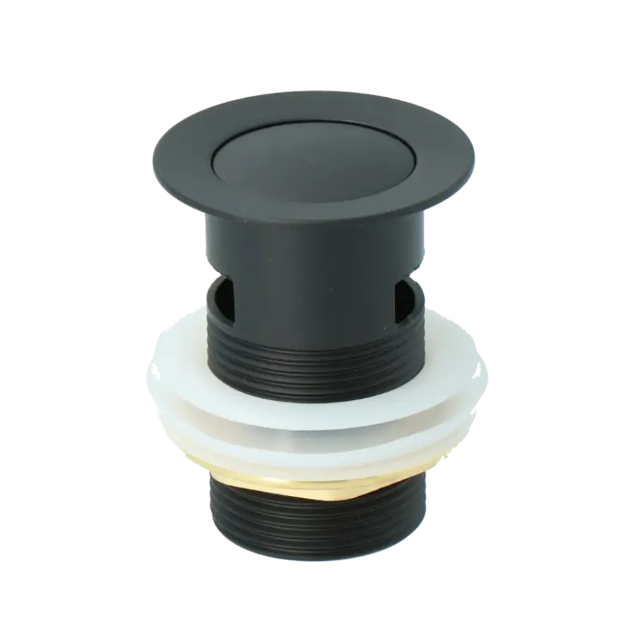 Atlantic Click pop-up wastafelafvoerplug Zwart