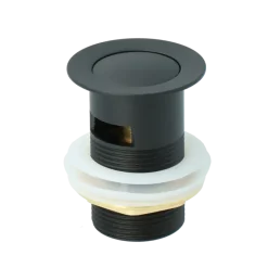 Atlantic Click pop-up wastafelafvoerplug Zwart