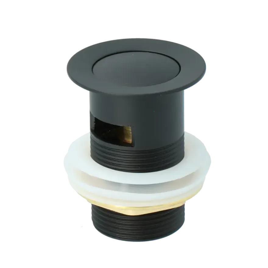 Atlantic Click pop-up wastafelafvoerplug Zwart