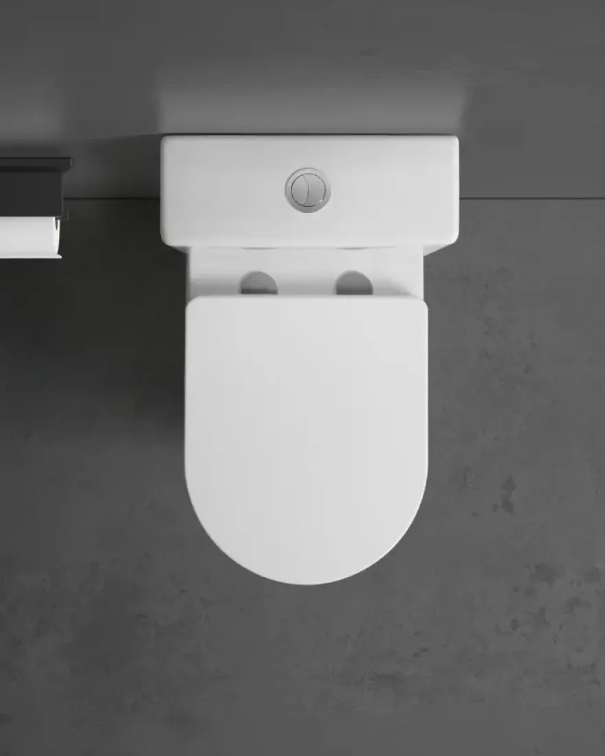 Atlantic duoblok toilet Jerry wit D-vorm