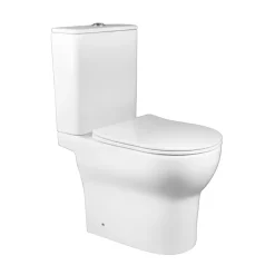 Atlantic duoblok toilet Nash wit D-vorm