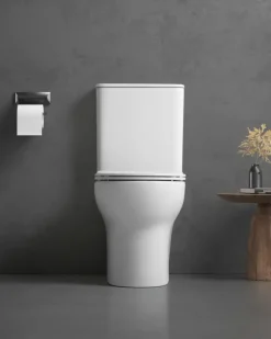 Atlantic duoblok toilet Nash wit D-vorm