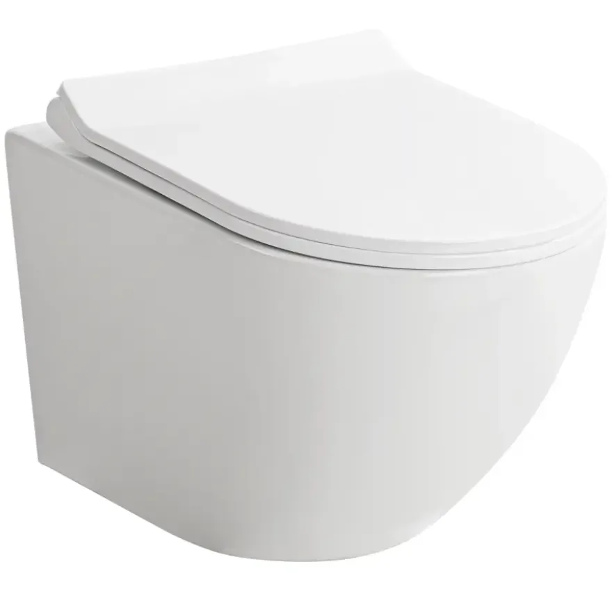 Atlantic hangend toilet Armin randloos wit met toiletzitting