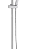 Atlantic regendoucheset Asher vierkant 25,5cm x 25,5cm met handdouche en thermostaatkraan 1 stand chroom - hartafstand kraan 15 cm
