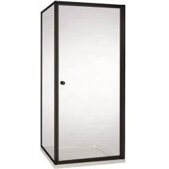 Atlantic Roan Douchewand en -deur 90x90x190cm Zwart
