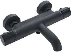 Atlantic thermostatische badkraan Colin zwart 15 cm
