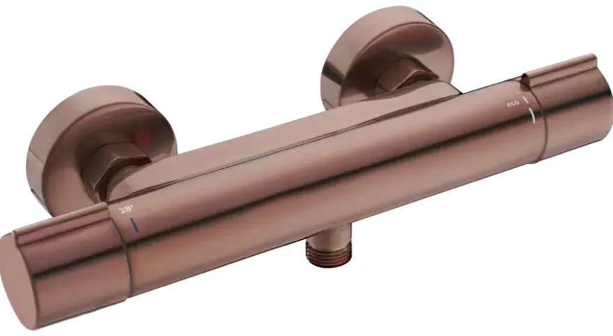 Atlantic thermostatische douchekraan Colin koper 15 cm