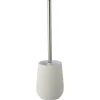 Atlantic toiletborstelgarnituur natuursteenlook met ribbels Wit