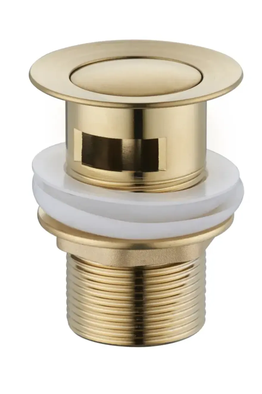 Atlantic wastafelafvoerplug Click pop-up goud