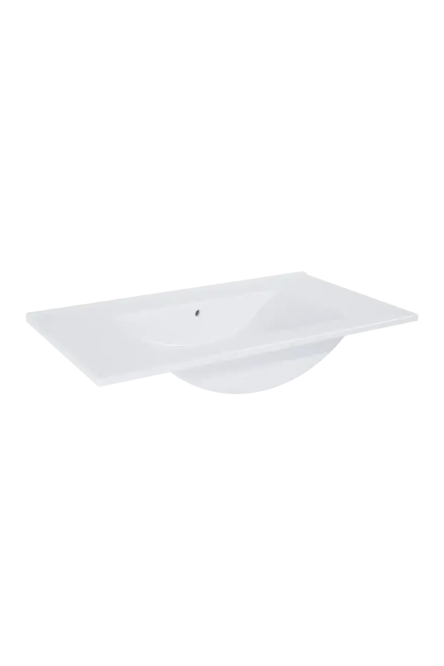 Atlantic wastafel Kyra wit keramiek 80 cm