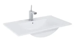 Atlantic wastafel Kyra wit keramiek 80 cm