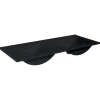 Atlantic wastafel Kyra zwart keramiek 120 cm