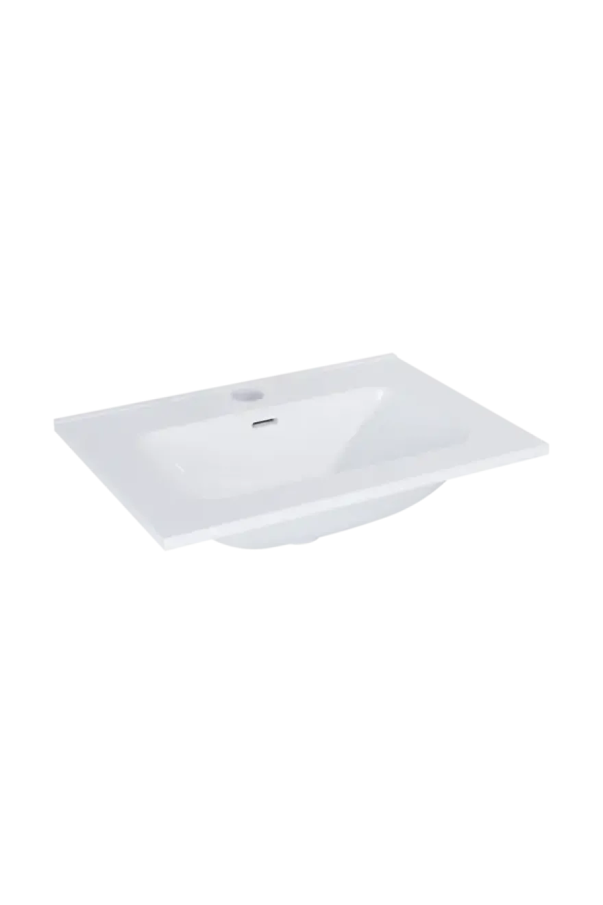 Atlantic wastafel Skappa wit keramiek 60 cm