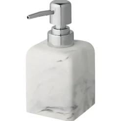 Atlantic zeepdispenser marmerlook Wit