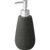 Atlantic zeepdispenser natuursteenlook met ribbels Antraciet