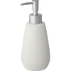 Atlantic zeepdispenser natuursteenlook met ribbels Wit