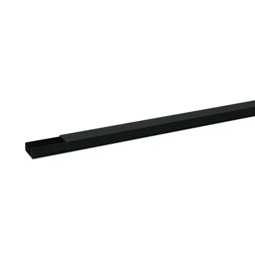 Attema snoergoot 20x10mm zwart 2 meter