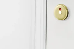 AXA binnendeurrozet klik met toilet-/badkamersclot rond goud