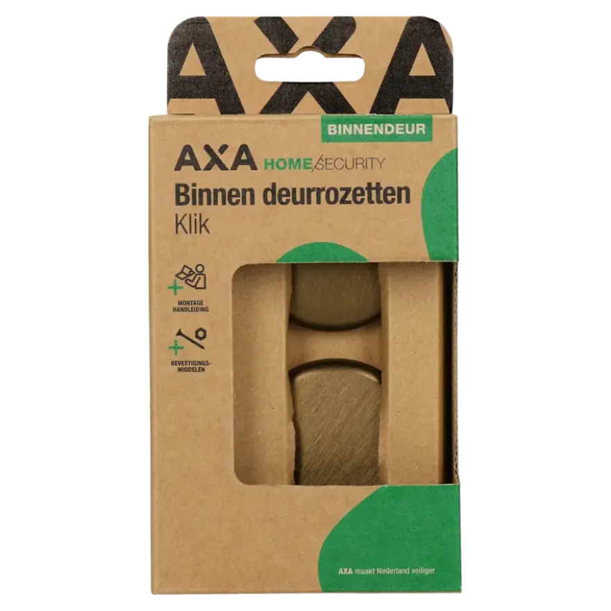 AXA binnendeur rozet klik rond voor rozet brons