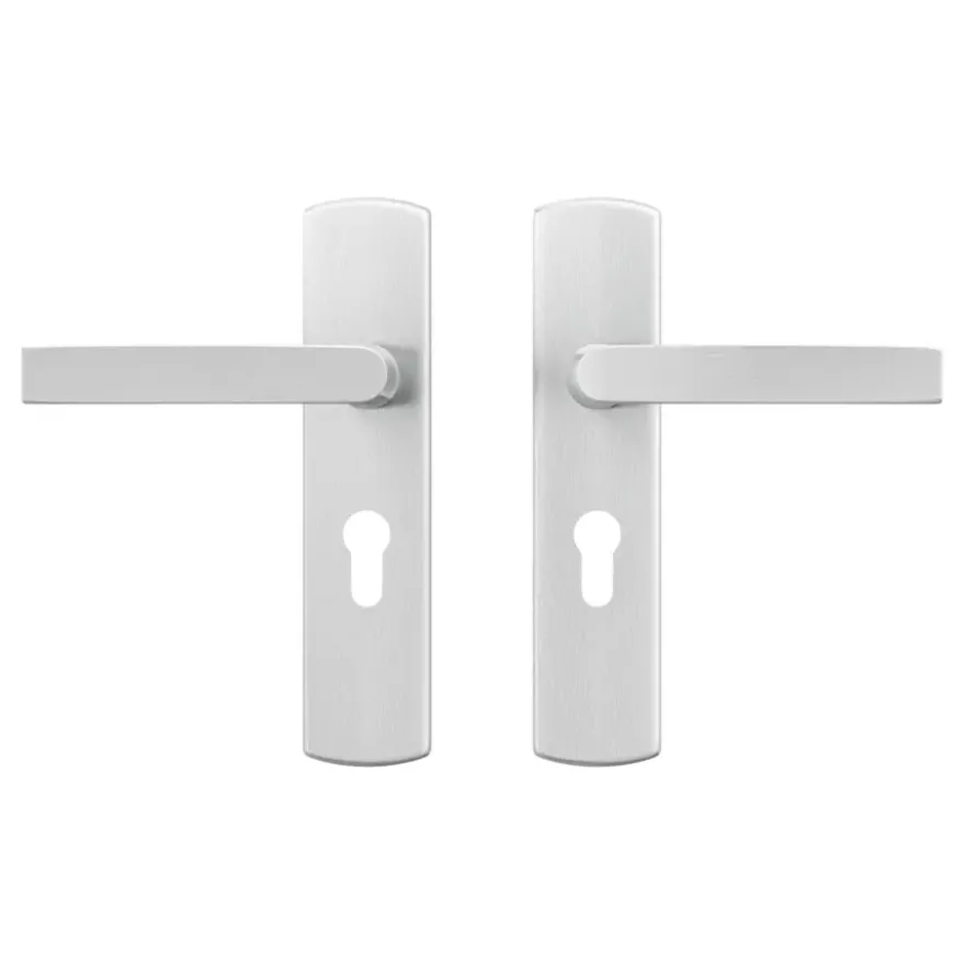 AXA deurkrukset Curve Blok aluminium blindschild sleutelgat PC55