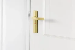 AXA deurkrukset Curve Blok goud blindschild zilver wc-/badkamersluiting 63/8