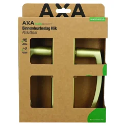 AXA deurkrukset Curve klik blindschild met cilindergat goud