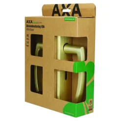AXA deurkrukset Curve klik blindschild met sleutelgat goud