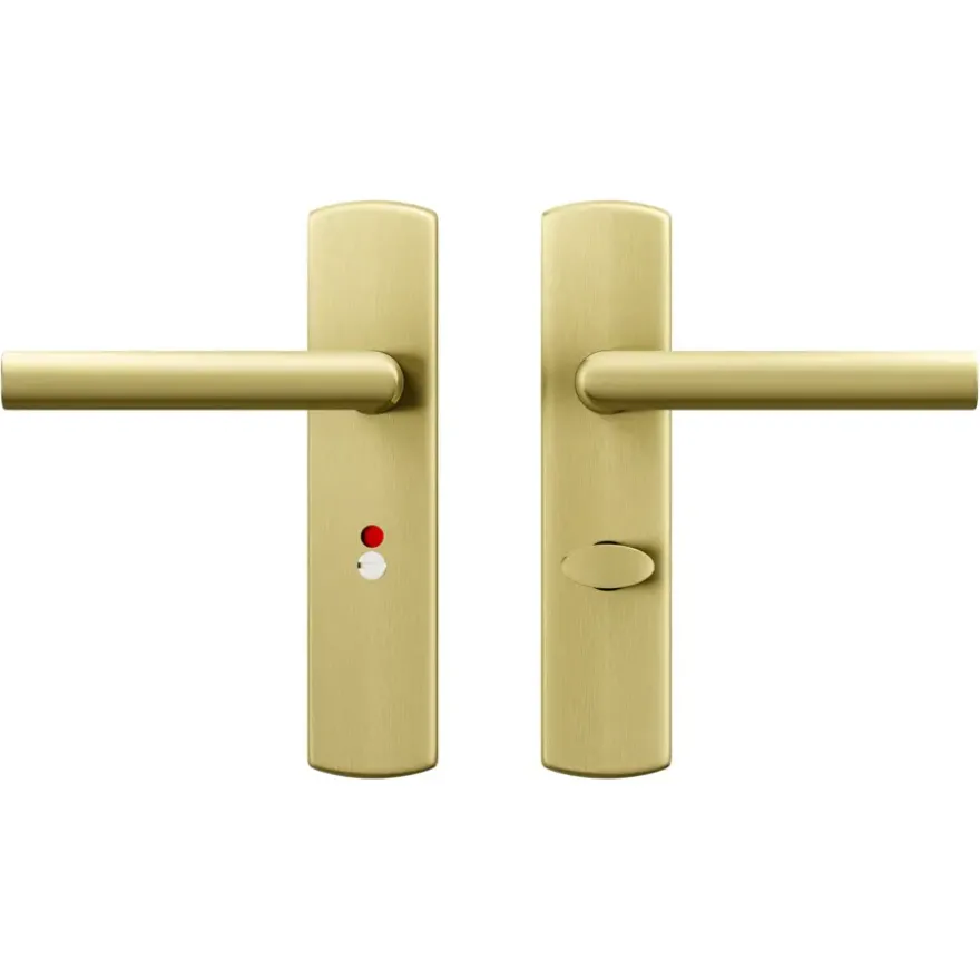 AXA deurkrukset Curve Milan goud blindschild zilver wc-/badkamersluiting 63/8