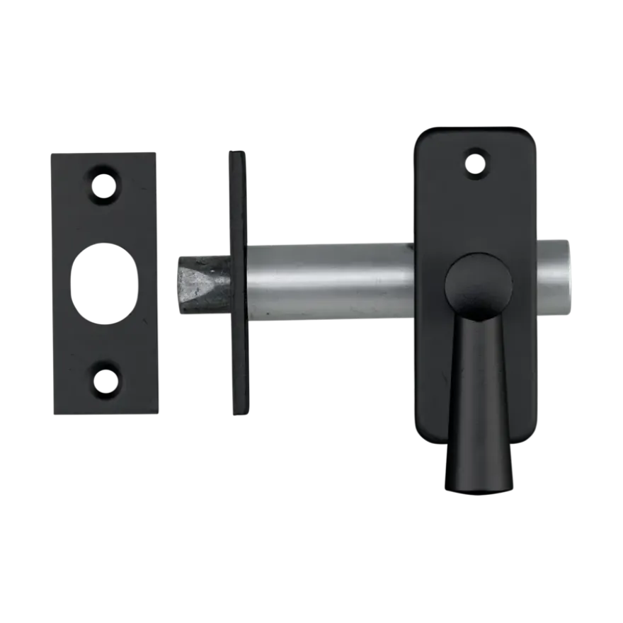 AXA inboorgrendel doornmaat 50mm zwart incl sluitplaat