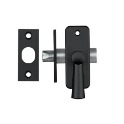 AXA inboorgrendel doornmaat 35mm zwart incl sluitplaat