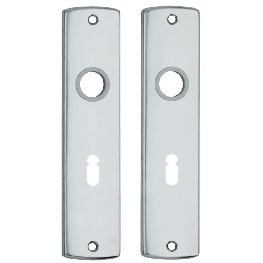 AXA langschild binnendeur aluminium kruk/sleutel 55 mm