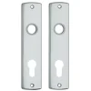 AXA langschild binnendeur aluminium kruk/cilinder 72 mm