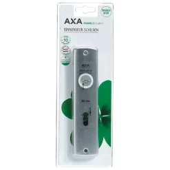 AXA langschild binnendeur aluminium kruk/sleutel 72 mm
