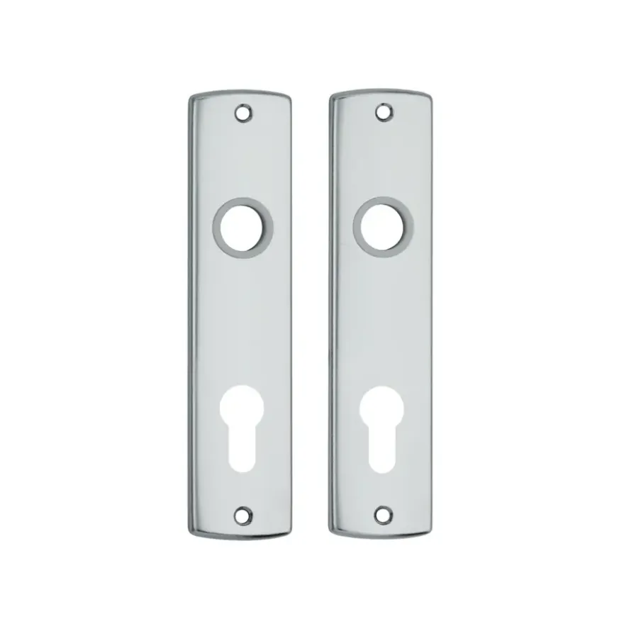 AXA langschild binnendeur aluminium kruk/cilinder 72 mm