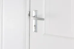 AXA langschild binnendeur aluminium kruk/cilinder 72 mm