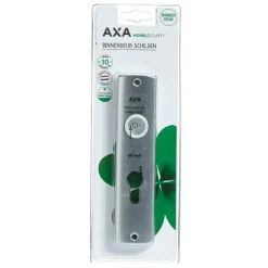 AXA langschild binnendeur kruk/cilinder aluminium 55 mm