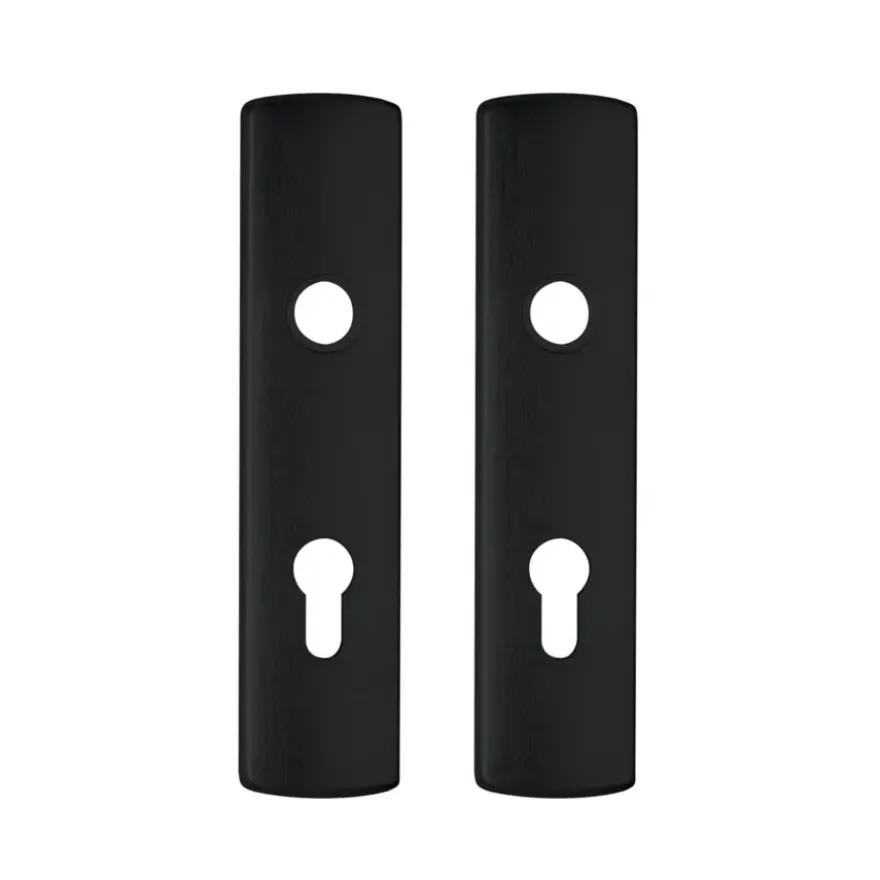 AXA Langschild binnendeur voor cilinderslot 72 mm zwart