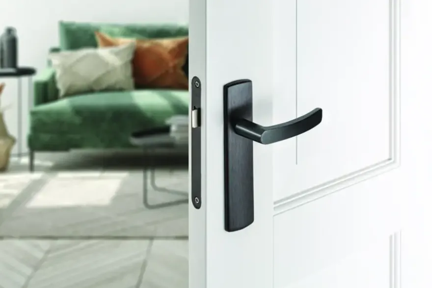 AXA Langschild blind binnendeur kruk/kruk zwart