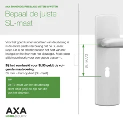 AXA loopslot met beslag zwart
