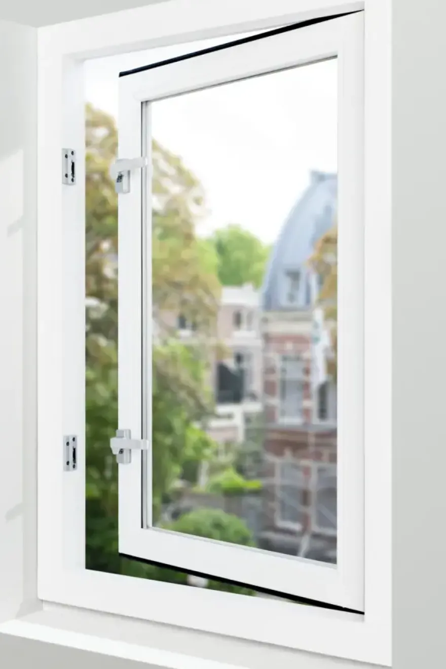 AXA Raamsluiting design met nok rechts aluminium