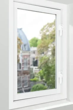 AXA Raamsluiting design met slot SKG 1-ster links wit