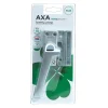 AXA raamsluiting met drukknop links aluminium buitendraaiend