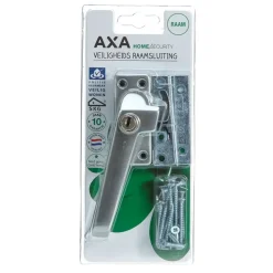 AXA raamsluiting met slot SKG 1-ster links aluminium buitendraaiend