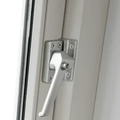 AXA raamsluiting met slot SKG 1-ster links aluminium buitendraaiend