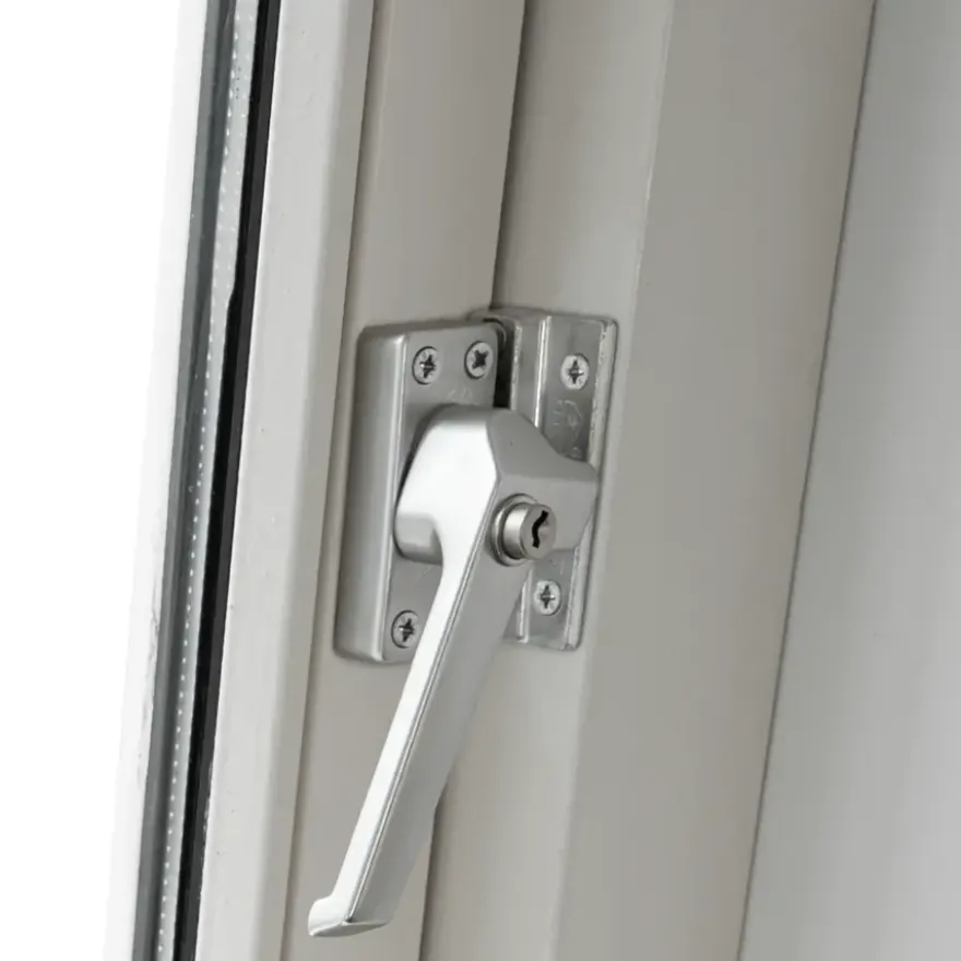 AXA raamsluiting met slot SKG 1-ster links aluminium buitendraaiend