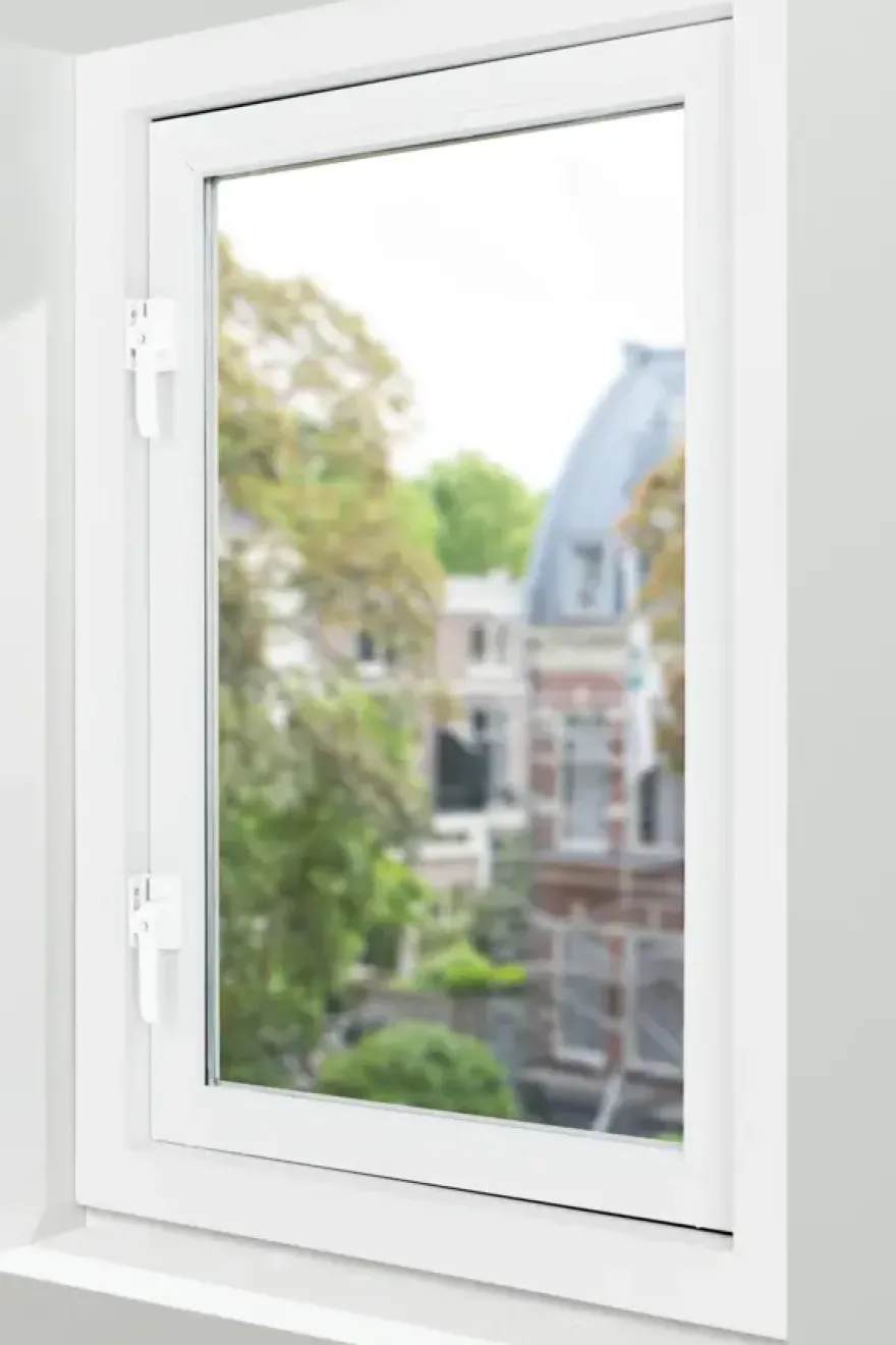AXA raamsluiting met slot SKG 1-ster rechts wit buitendraaiend