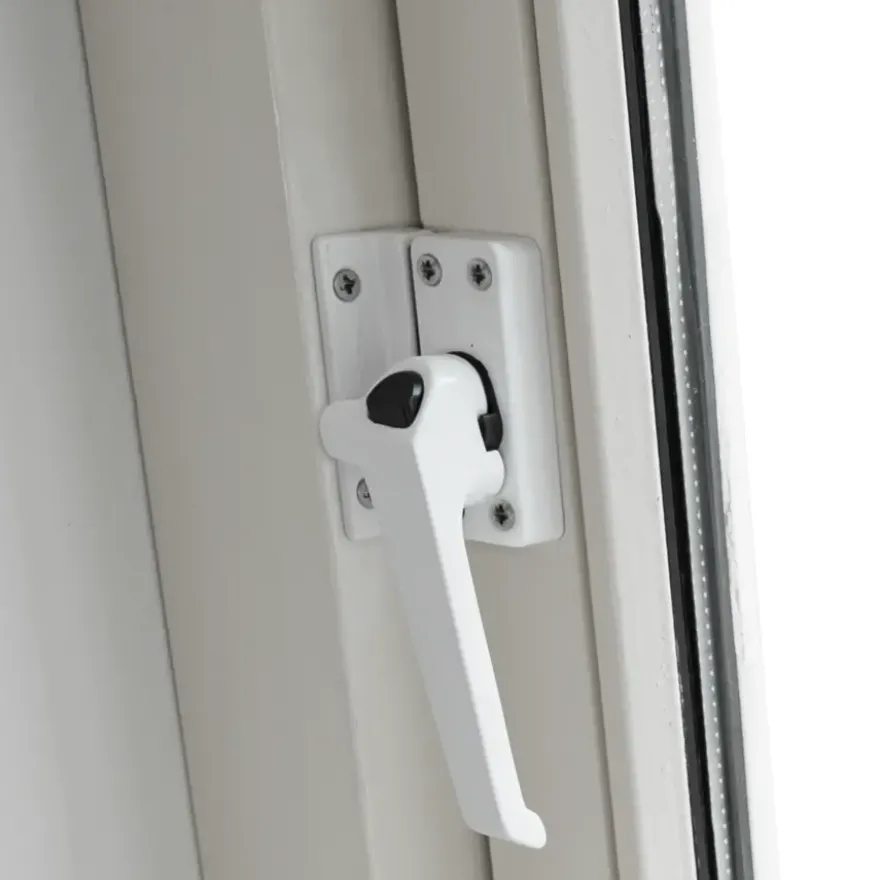 AXA raamsluiting rechts wit met knop buitendraaiend