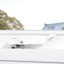AXA raamuitzetter combi SKG 2-sterren rvs wit buitendraaiend